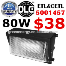 Shenzhen LED lighting factory direct price fast delivery UL ETL DLC listed led wall light IP65 80watt